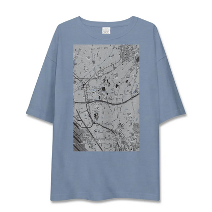 【柴原阪大前（大阪府）】地図柄ビッグシルエットTシャツ
