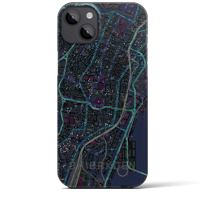 【芝公園（東京都）】地図柄iPhoneケース（バックカバータイプ）