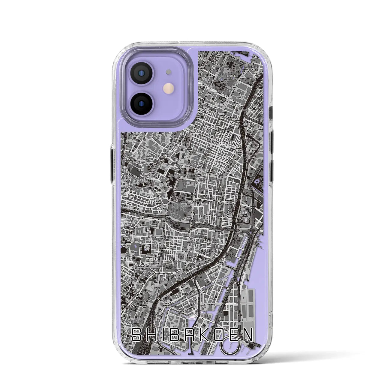 【芝公園（東京都）】地図柄iPhoneケース（MagSafeタイプ）