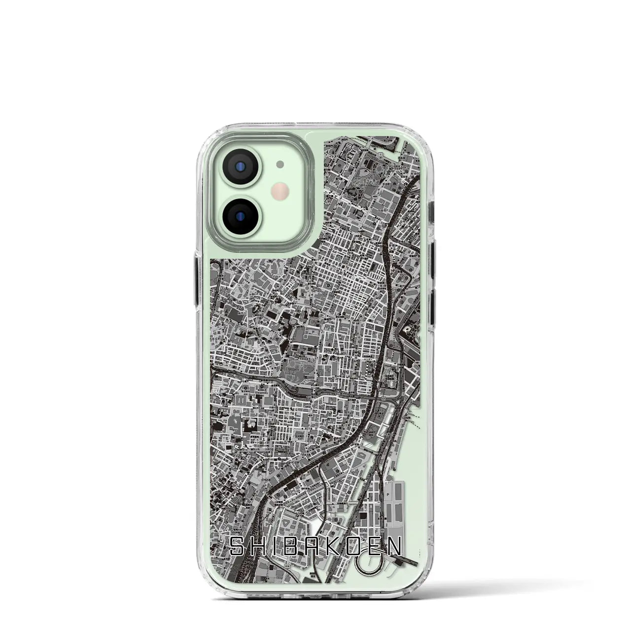 【芝公園（東京都）】地図柄iPhoneケース（MagSafeタイプ）