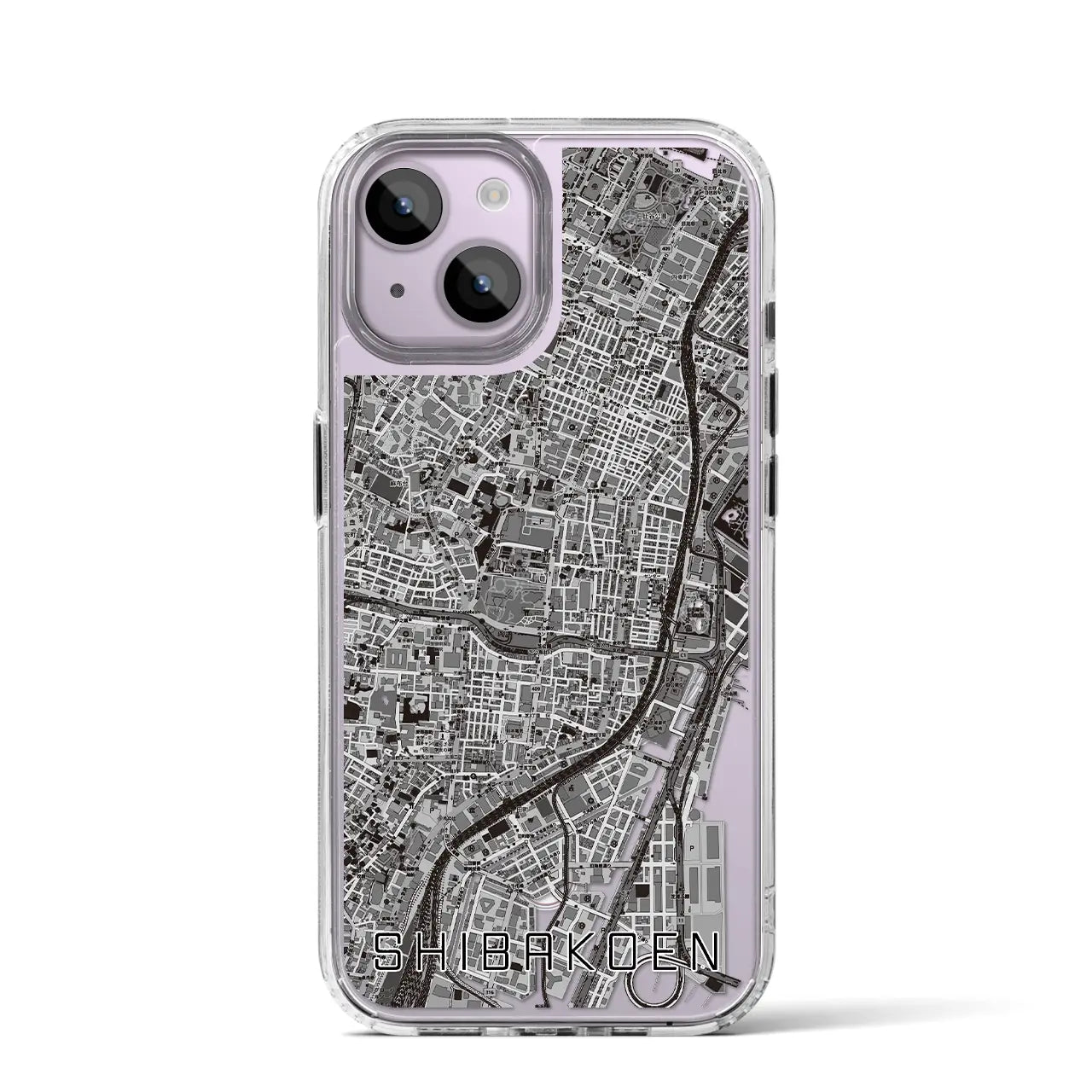 【芝公園（東京都）】地図柄iPhoneケース（MagSafeタイプ）