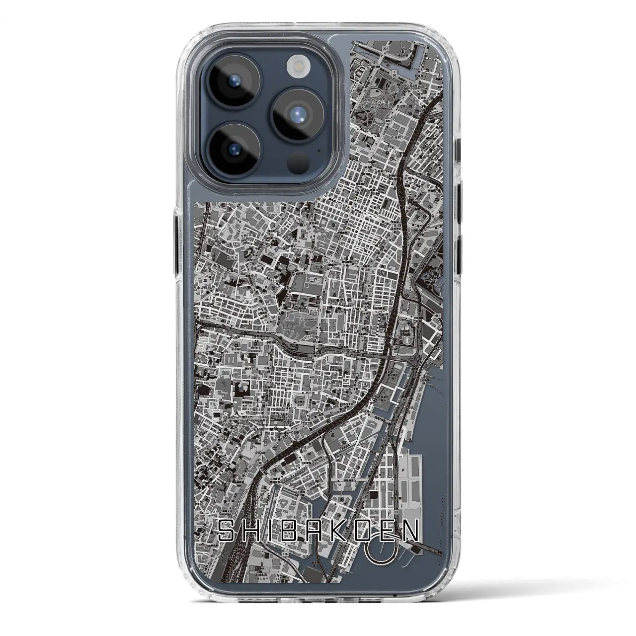【芝公園（東京都）】地図柄iPhoneケース（MagSafeタイプ）