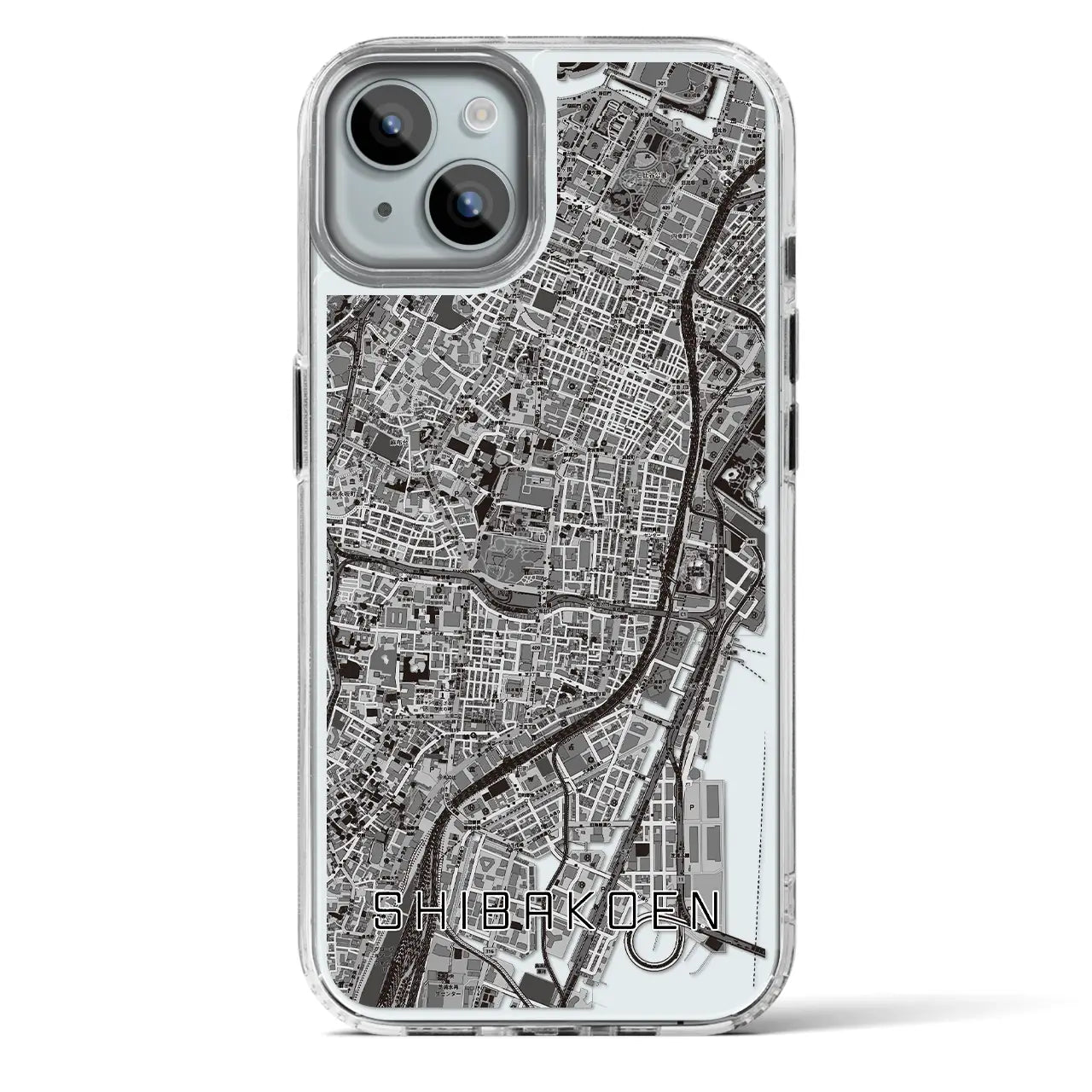 【芝公園（東京都）】地図柄iPhoneケース（MagSafeタイプ）