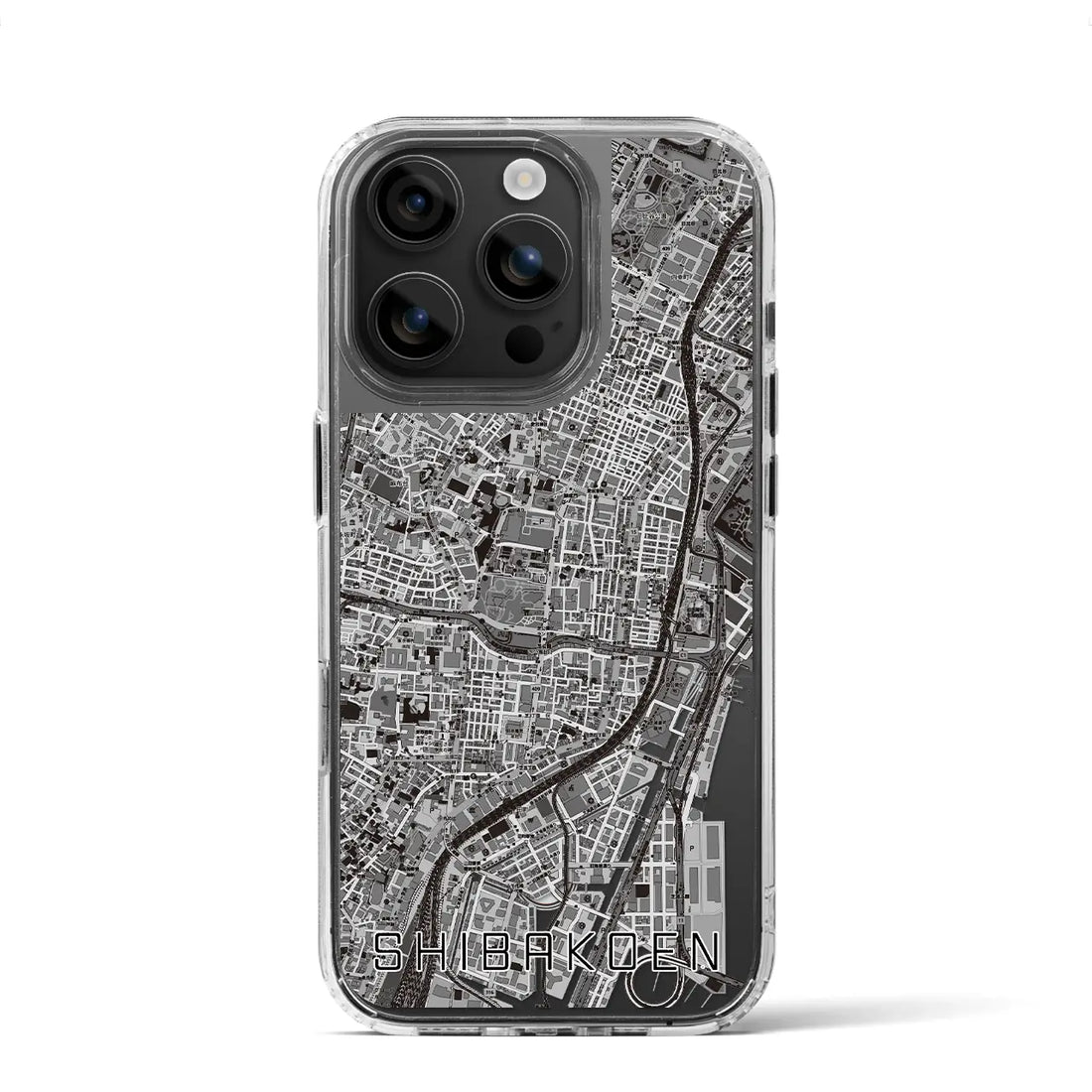 【芝公園（東京都）】地図柄iPhoneケース（MagSafeタイプ）