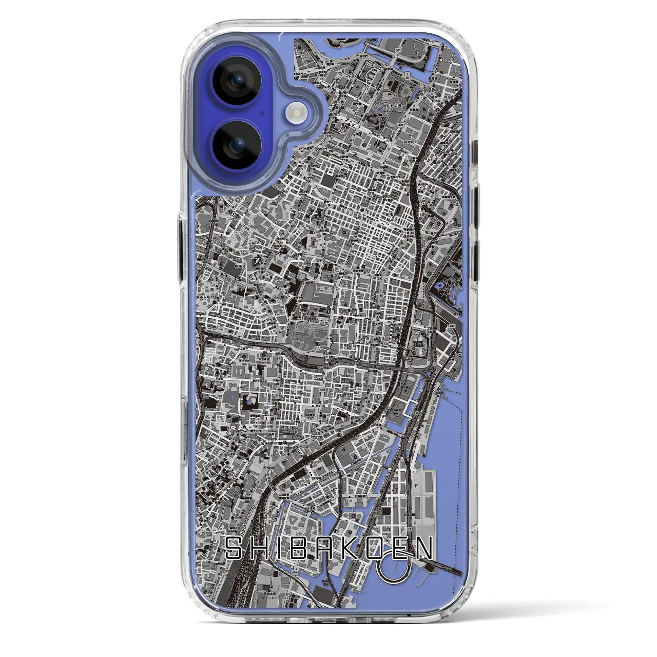 【芝公園（東京都）】地図柄iPhoneケース（MagSafeタイプ）