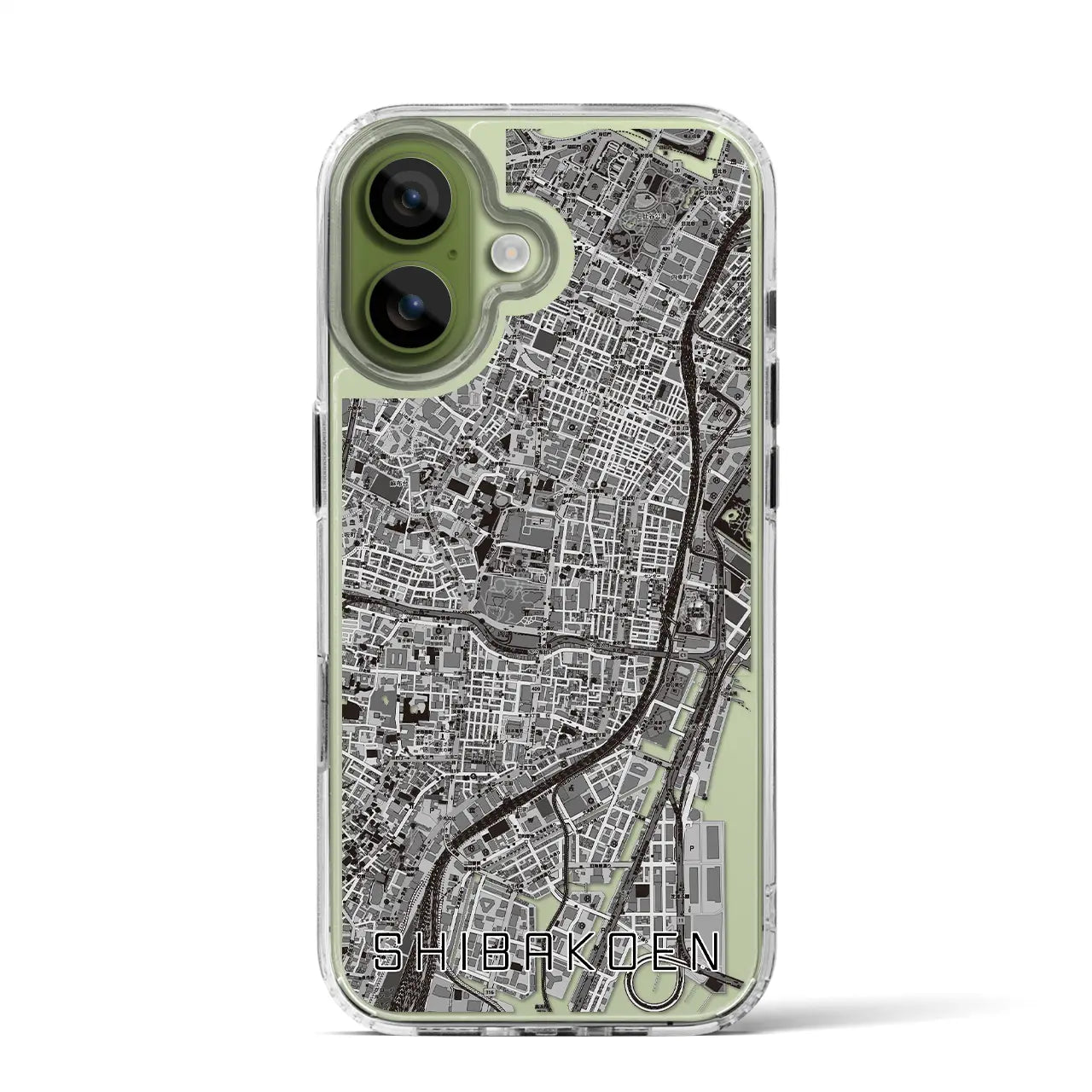 【芝公園（東京都）】地図柄iPhoneケース（MagSafeタイプ）