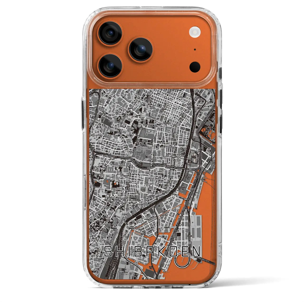 【芝公園（東京都）】地図柄iPhoneケース（MagSafeタイプ）