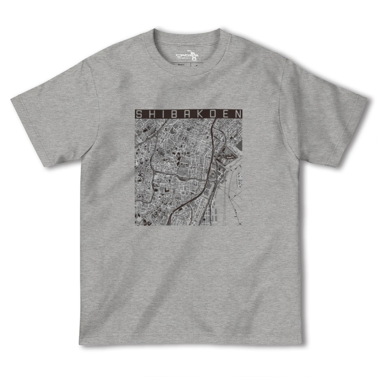 【芝公園（東京都）】地図柄ヘビーウェイトTシャツ