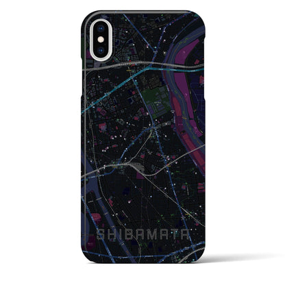 【柴又（東京都）】地図柄iPhoneケース（バックカバータイプ）