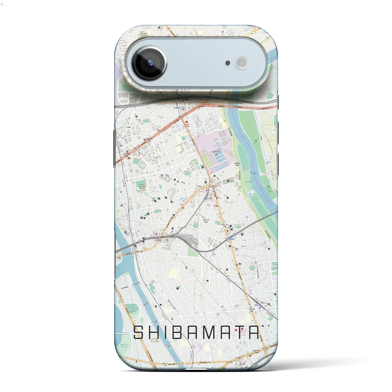 【柴又（東京都）】地図柄iPhoneケース（バックカバータイプ）