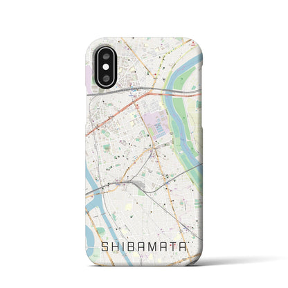 【柴又（東京都）】地図柄iPhoneケース（バックカバータイプ）