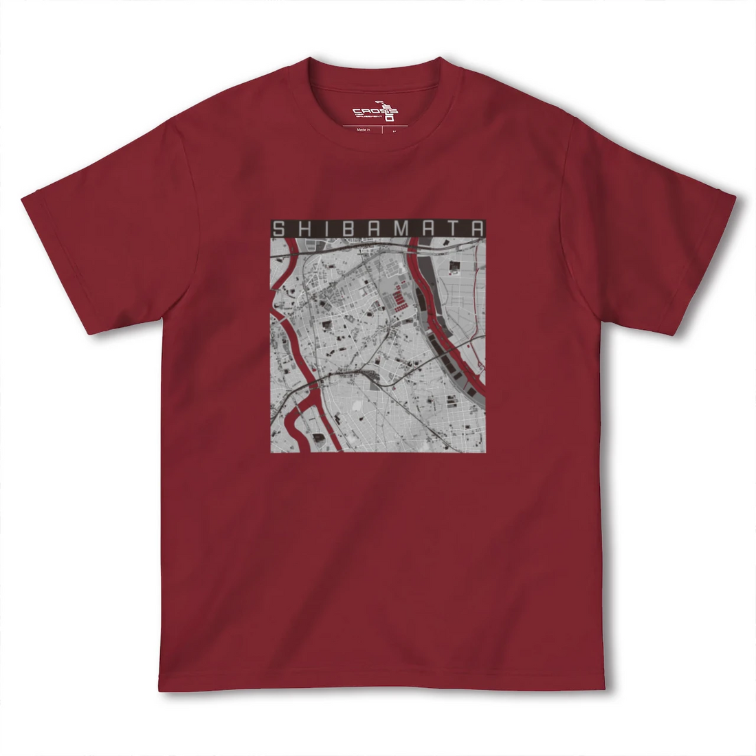【柴又(東京都)】地図柄ヘビーウェイトTシャツ