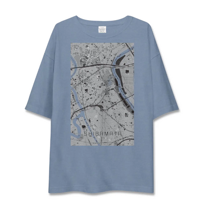 【柴又（東京都）】地図柄ビッグシルエットTシャツ