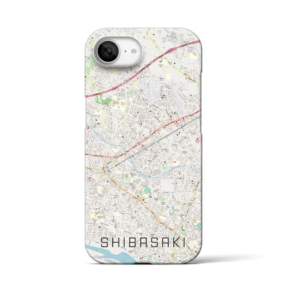 【柴崎（東京都）】地図柄iPhoneケース（バックカバータイプ）