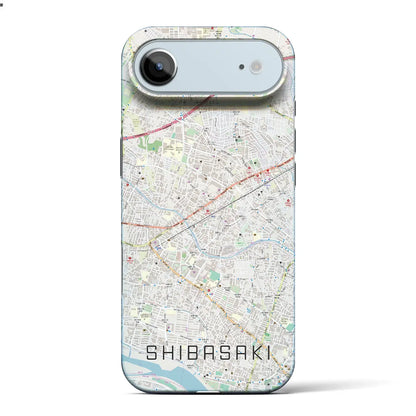 【柴崎（東京都）】地図柄iPhoneケース（バックカバータイプ）