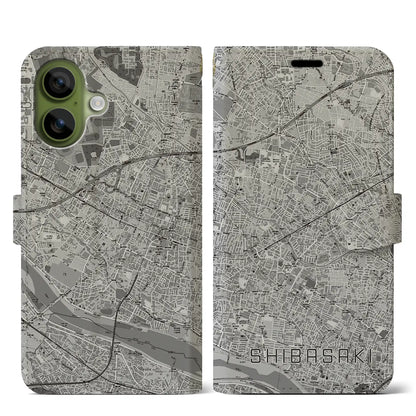 【柴崎（東京都）】地図柄iPhoneケース（手帳タイプ）