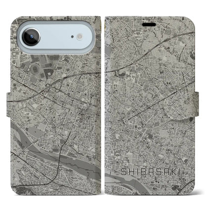 【柴崎（東京都）】地図柄iPhoneケース（手帳タイプ）