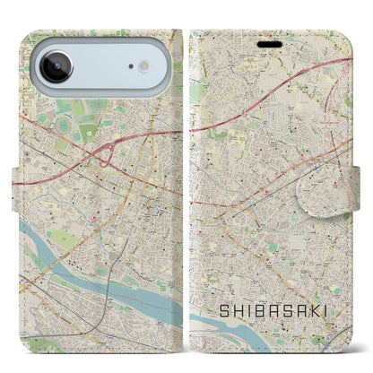 【柴崎（東京都）】地図柄iPhoneケース（手帳タイプ）