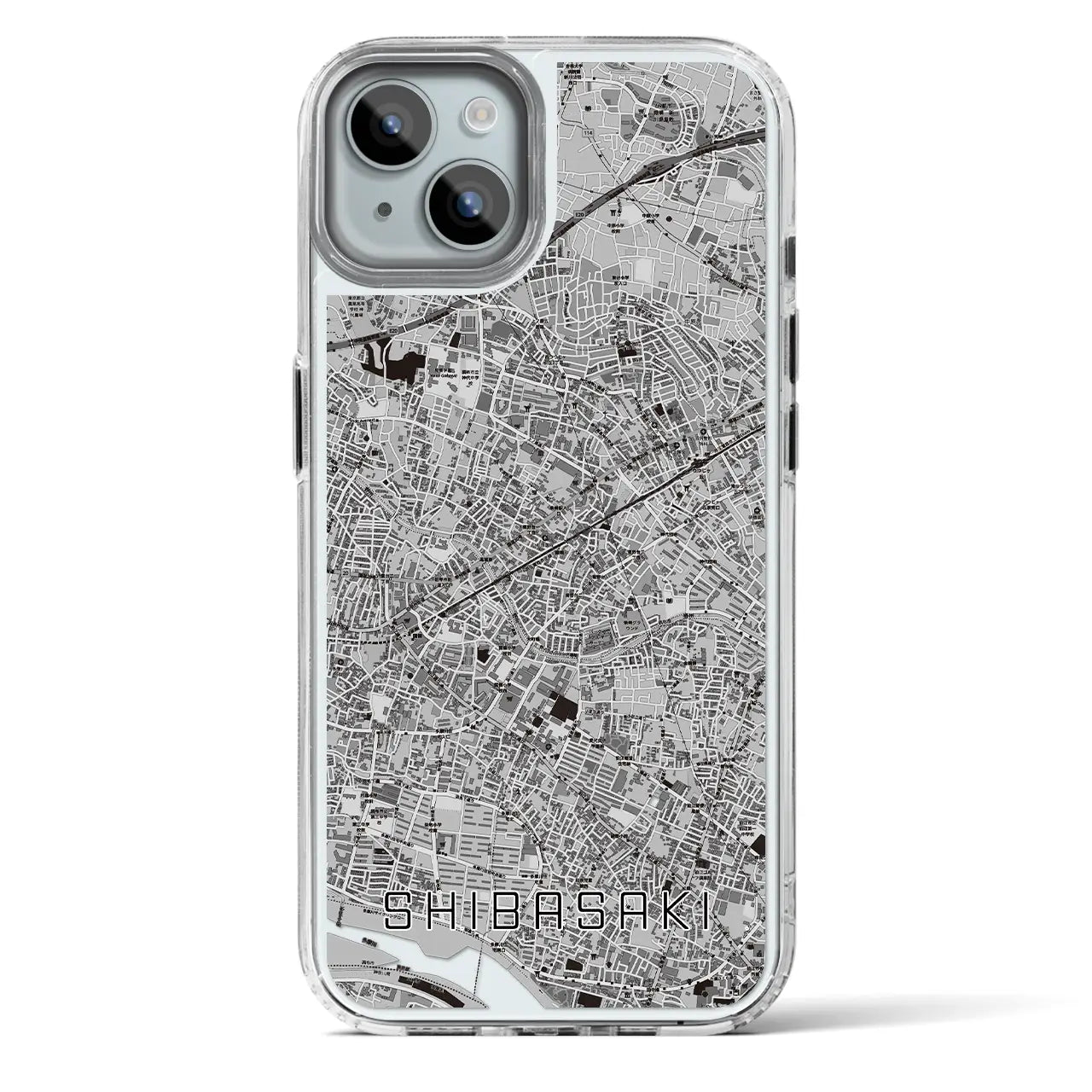 【柴崎（東京都）】地図柄iPhoneケース（MagSafeタイプ）