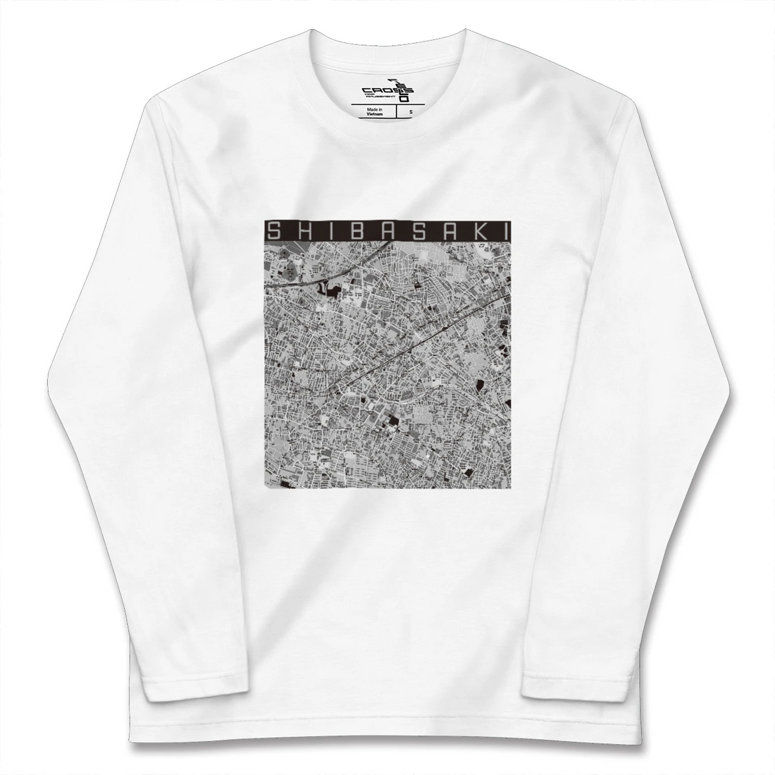 【柴崎(東京都)】地図柄ロングスリーブTシャツ