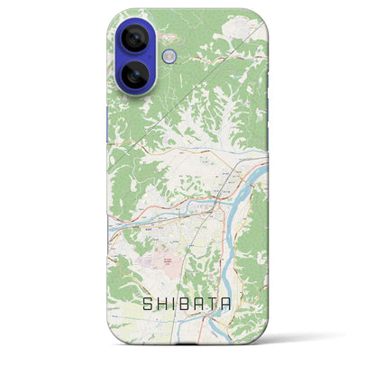 【柴田（宮城県）】地図柄iPhoneケース（バックカバータイプ）ナチュラル・iPhone 16 Pro Max 用