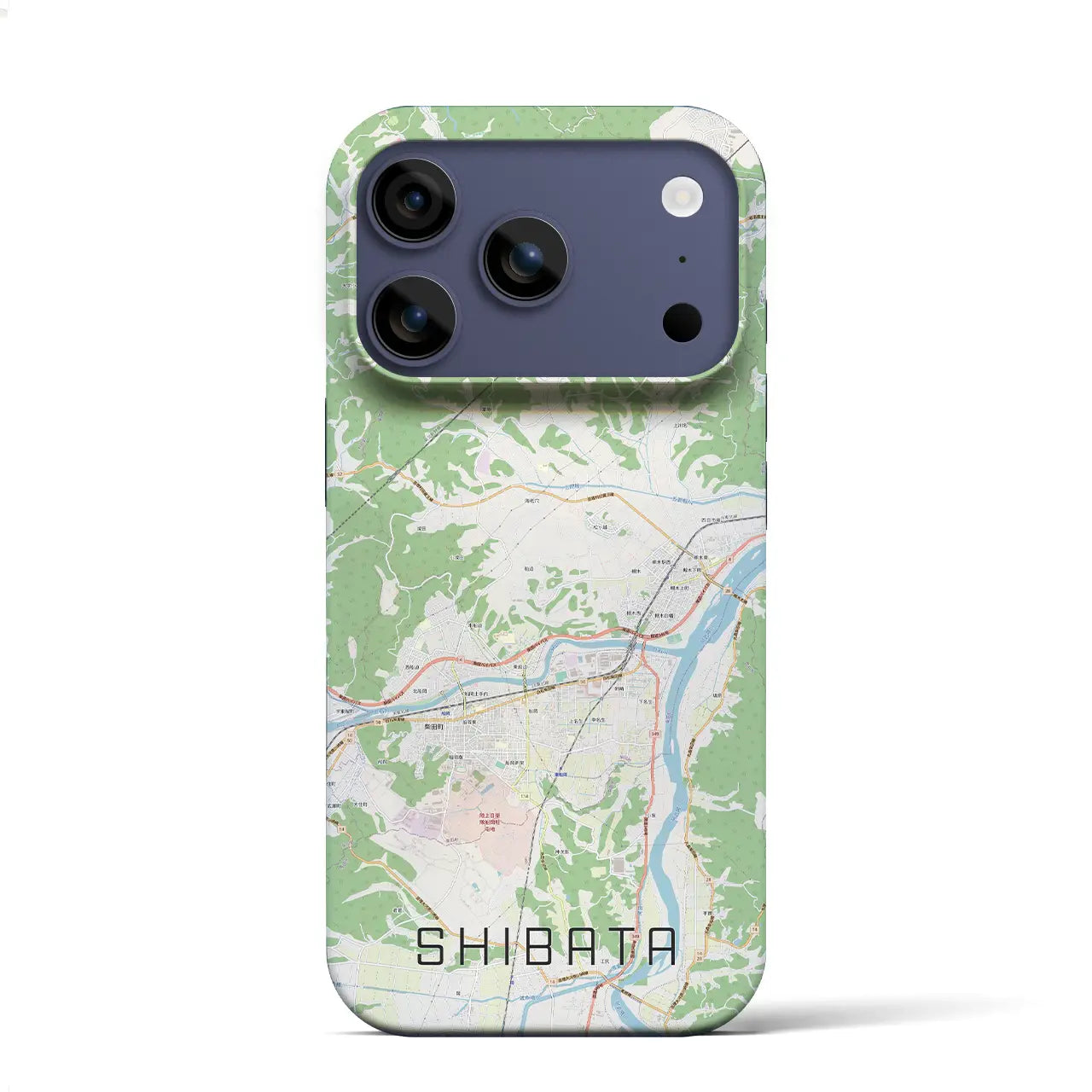 【柴田（宮城県）】地図柄iPhoneケース（バックカバータイプ）