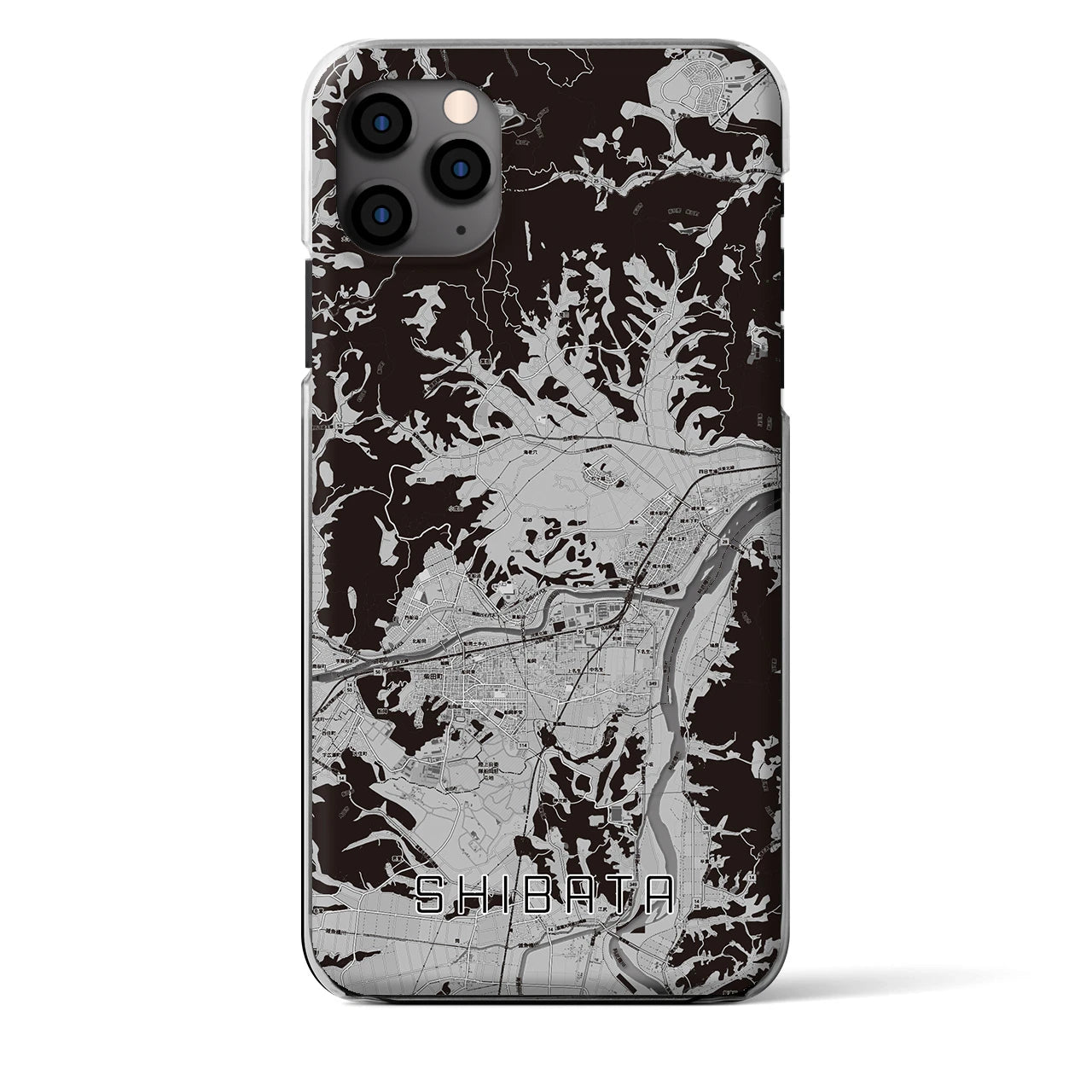 【柴田（宮城県）】地図柄iPhoneケース（クリアタイプ）