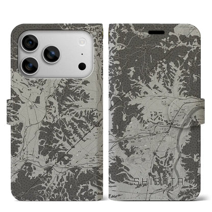 【柴田（宮城県）】地図柄iPhoneケース（手帳タイプ）