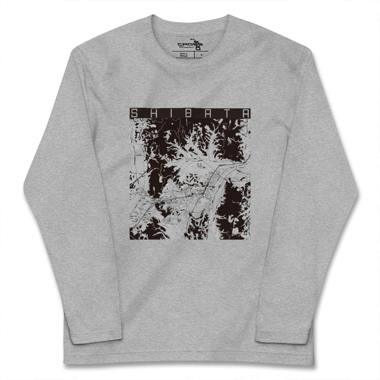 【柴田（宮城県）】地図柄ロングスリーブTシャツ
