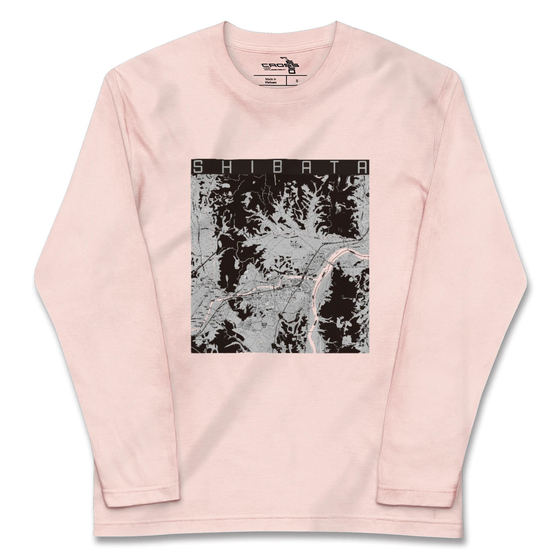 【柴田（宮城県）】地図柄ロングスリーブTシャツ