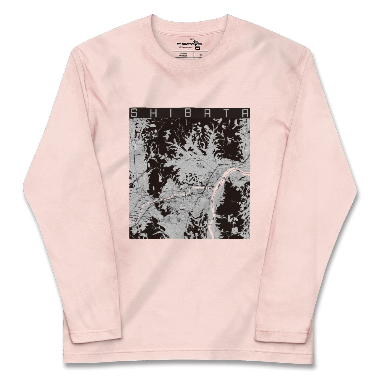 【柴田（宮城県）】地図柄ロングスリーブTシャツ