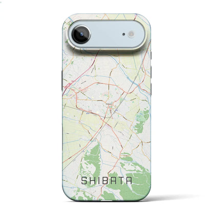 【新発田（新潟県）】地図柄iPhoneケース（バックカバータイプ）