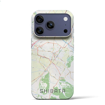 【新発田（新潟県）】地図柄iPhoneケース（バックカバータイプ）