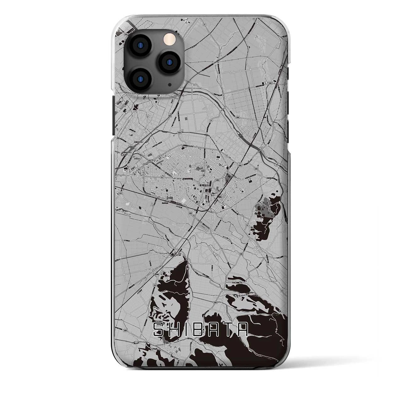 【新発田（新潟県）】地図柄iPhoneケース（クリアタイプ）