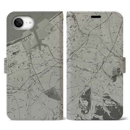 【新発田（新潟県）】地図柄iPhoneケース（手帳タイプ）