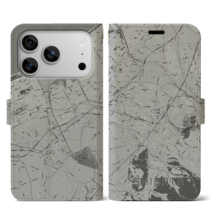 【新発田（新潟県）】地図柄iPhoneケース（手帳タイプ）