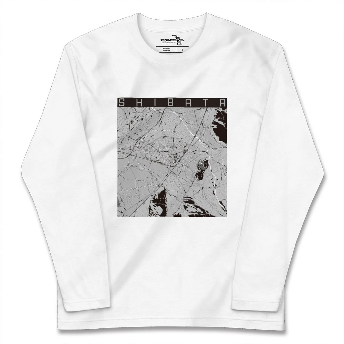 【新発田(新潟県)】地図柄ロングスリーブTシャツ