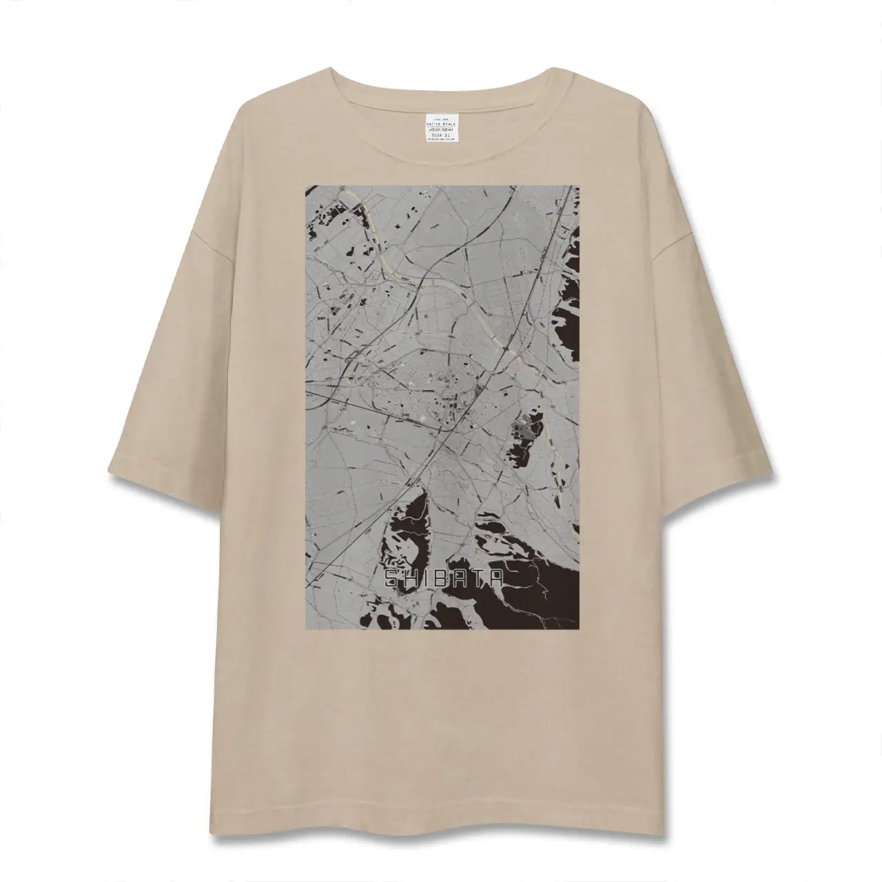 【新発田（新潟県）】地図柄ビッグシルエットTシャツ