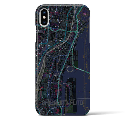 【芝浦ふ頭（東京都）】地図柄iPhoneケース（バックカバータイプ）