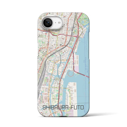 【芝浦ふ頭（東京都）】地図柄iPhoneケース（バックカバータイプ）
