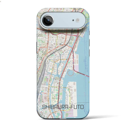 【芝浦ふ頭（東京都）】地図柄iPhoneケース（バックカバータイプ）