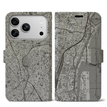 【芝浦ふ頭（東京都）】地図柄iPhoneケース（手帳タイプ）