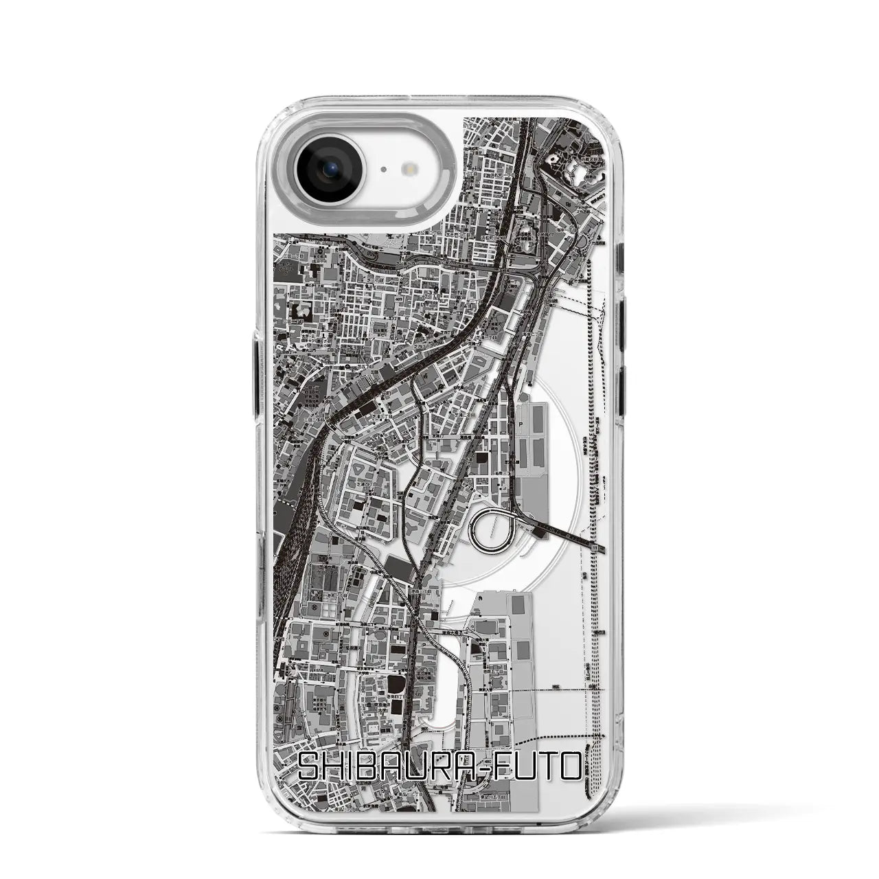 【芝浦ふ頭（東京都）】地図柄iPhoneケース（MagSafeタイプ）