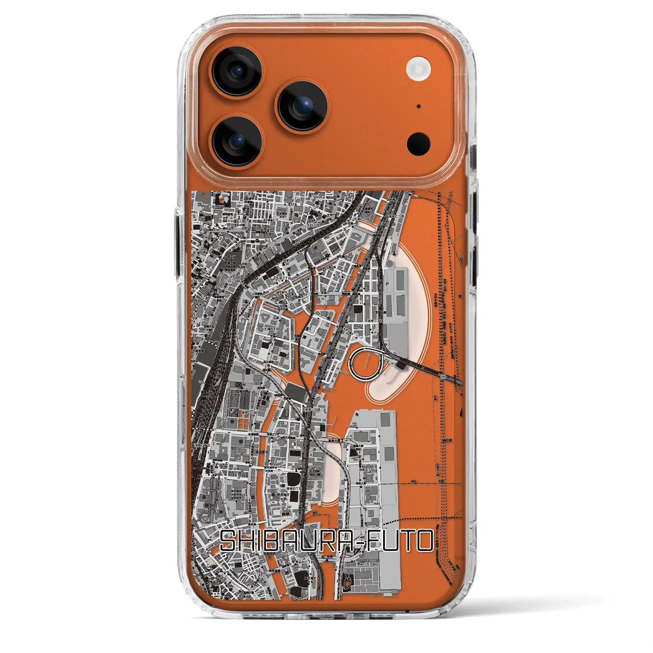 【芝浦ふ頭（東京都）】地図柄iPhoneケース（MagSafeタイプ）