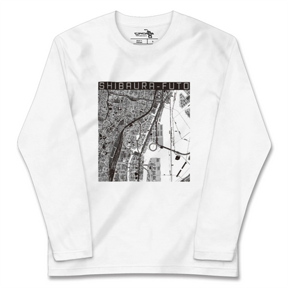 【芝浦ふ頭（東京都）】地図柄ロングスリーブTシャツ