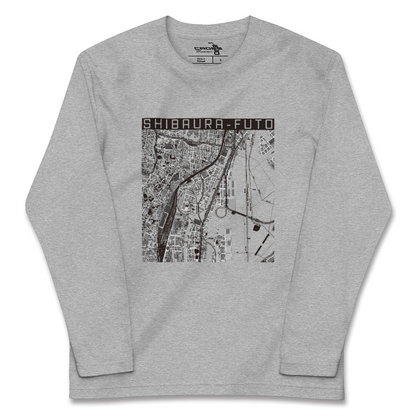 【芝浦ふ頭（東京都）】地図柄ロングスリーブTシャツ