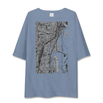 【芝浦ふ頭（東京都）】地図柄ビッグシルエットTシャツ
