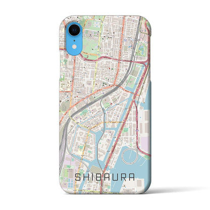 【芝浦（東京都）】地図柄iPhoneケース（バックカバータイプ）
