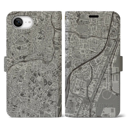 【芝浦（東京都）】地図柄iPhoneケース（手帳タイプ）