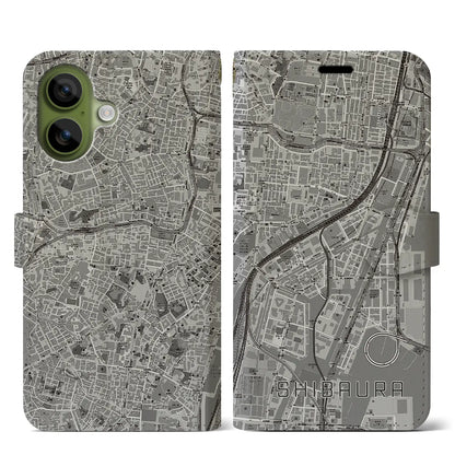 【芝浦（東京都）】地図柄iPhoneケース（手帳タイプ）